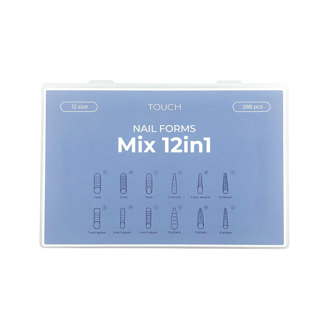 TOUCH Nail Tips Upper forms modeling Mix 12in1 (288pcs)